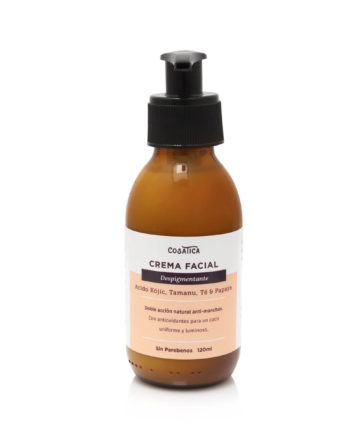 Crema Facial Despigmentante a base de Acido Kojic, Aceites de Tamanu, Papaya y Te