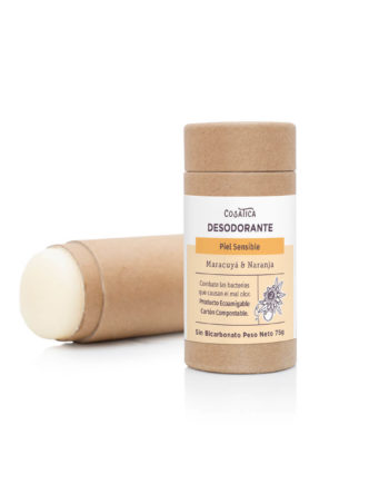 Desodorante para piel sensible aroma a maracuyá y naranja. Sin Bicarbonato.