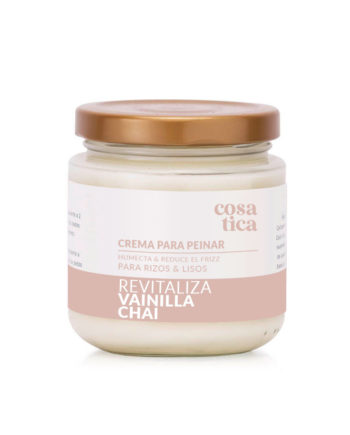 Crema para Peinar Rizos y Lisos a base de Aceite de Coco y Aguacate. Cálido aroma a Vanilla Chai