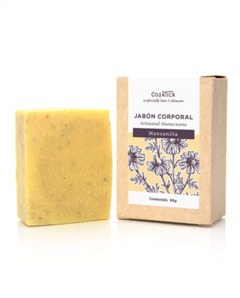 Jabón Corporal Artesanal, Biodegradable, Vegano, Cruelty Free, Ecofriendly. Manzanilla.