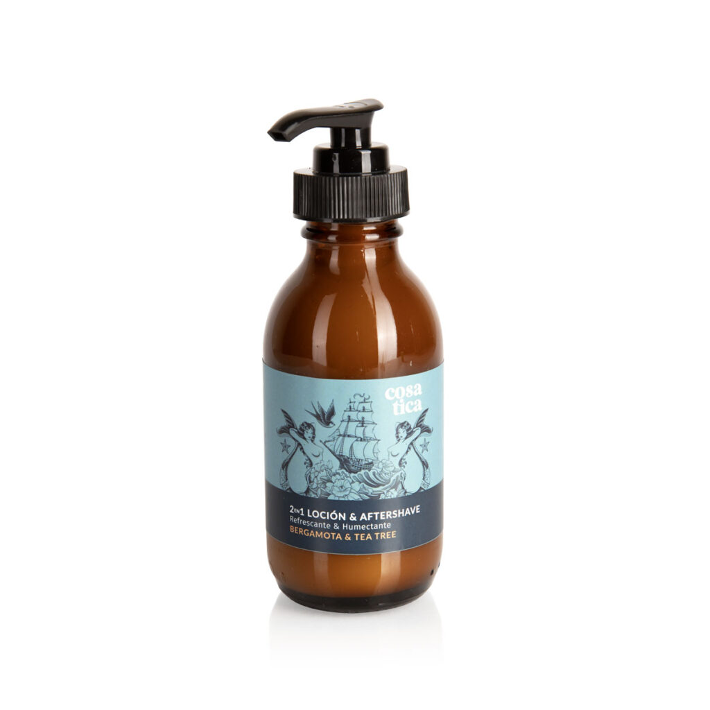 2en1 Locion Humectante y Aftershave Sailor. Con Aloe y Ron. Aroma Bergamota y Tea Tree.