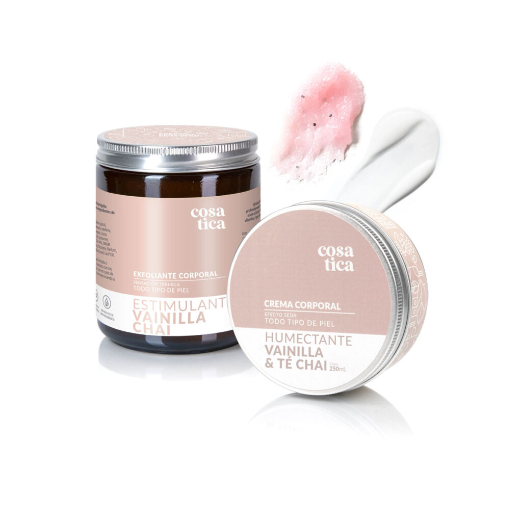 Duo Exfoliante y Crema Corporal. Aroma Vainilla Chai.