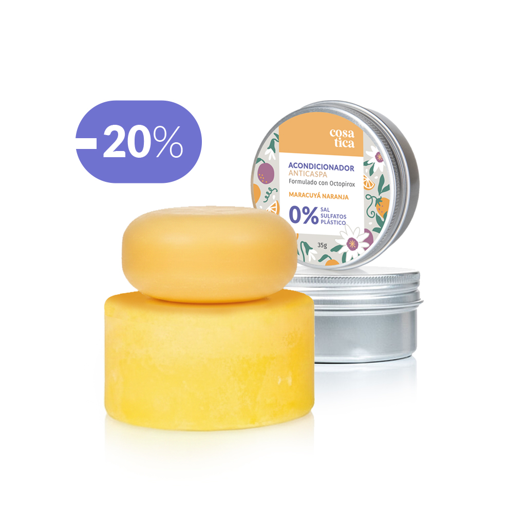 Duo Shampo y Acondicionador ANTICASPA Maracuyá Naranja